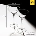 thumbnail image 4 of Hand Blown Martini Glass 10oz - (Set of 2, 4, or 6), 4 of 6