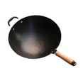 thumbnail image 3 of Sartén wok compacta, robusta y forjada a mano con revestimiento antiadherente, ideal para cocinar, 32 cm, 3 of 9