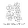 thumbnail image 2 of Troqueles metálicos YXXMCRAFT 12,5 x 10,3 cm, plantillas de flores, 2 of 8