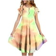 thumbnail image 1 of LOVZFMLL Robe de Carnaval Fille Manches Longues Extensible Ligne A Robe de Récital Scolaire Robe Col Rond Manches Longues, 1 of 4