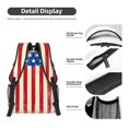 thumbnail image 4 of Yiaed America Flags2 Print School Backpack College Backpack Daypacks for Students High School Spacious and Durable Daypack for Work and Travel-One Size, 4 of 6
