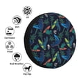 thumbnail image 4 of KLL Dinosaur Pattern 14-17 inch Spare Tire Cover Universal Wheel Protector for Truck SUV Trailer Camping Rv Tire Covers-17 inch, 4 of 6