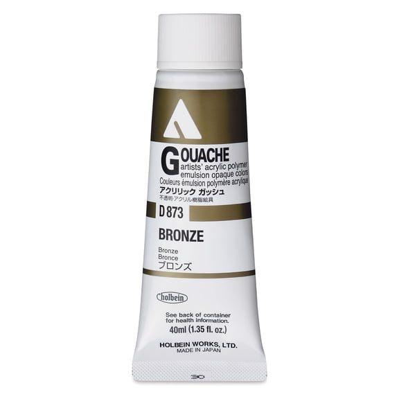 Holbein Acrylic Gouache - Bronze, 40 ml tube