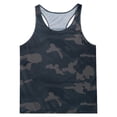 thumbnail image 5 of Hansber Men's Sleeveless Shirt Tank Tops Undershirt Muscle Tee Tops Gym Workout Athletic Bodybuilding Army Green 3XL, 5 of 7
