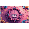 thumbnail image 6 of LUUFILx Women's History Month Banner Colorful Floral Design for Celebrations Education Events Community Gatherings Decorative Wall Hanging Inspirational Backdrop, 6 of 8