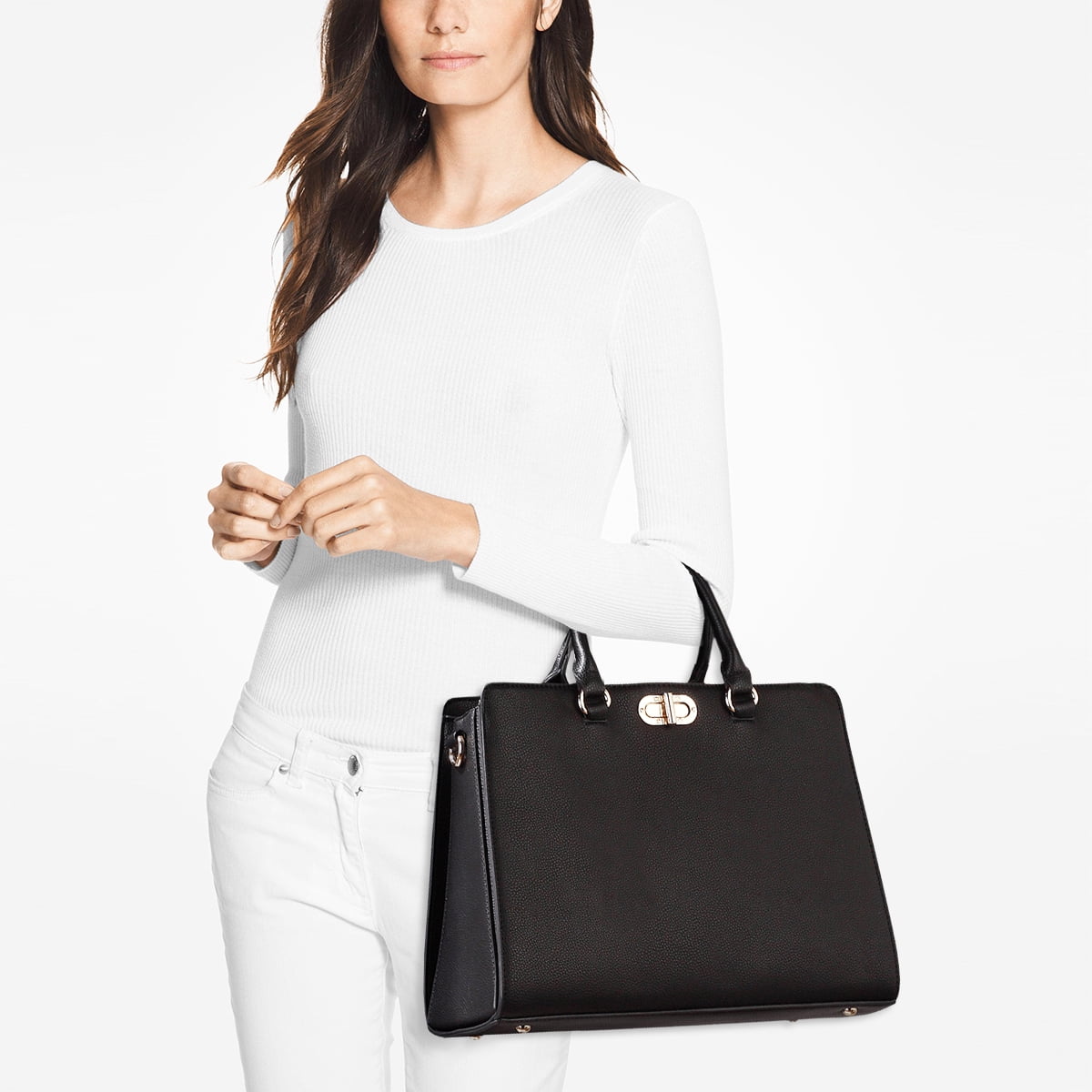 Dasein Women Handbags Fashion Satchel Purses Top Handle Tote Work Bags Shoulder Bags with Matching Clutch