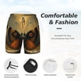 thumbnail image 3 of Daiia Majestic Butterfly Sunset Mens Swim Trunks Swim Shorts Quick Dry Swim Shorts with Mesh Lining Pockets-XX-Large, 3 of 9