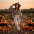 thumbnail image 3 of Breathable Halloween Pointed Wide Brim Witch Hat, Versatile Wizard Costume Accessory, Suitable for Halloween Parties, Festive Events and Holiday Outfits Khaki, 3 of 7