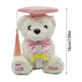 thumbnail image 2 of Class of 2026 Graduation Stuffed Bear, 7 Inch Soft Graduation Plush Toy, Adorable Bear with Pink Grad Cap, Pink Bow Tie & Diploma, Congrats Graduation Keepsake, 2 of 5