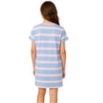 thumbnail image 4 of YOUYEDIAN Girls Summer Dress Short Sleeve Striped T Shirt Crop Dresses Casual Fashion Crewneck Sundress (Gray, 6-7 Years), 4 of 6