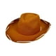 thumbnail image 2 of Sombrero de vaquero de ala plana para acampar y viajar. Marrón, 2 of 9