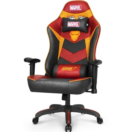 Neo Chair MARVEL Ultimate Series Ergonomic High-Back Leather Gaming Chair, Iron Man