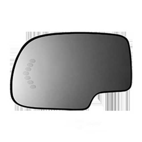 Burco Side View Mirror Replacement Glass with Motor Mount Plate - Clear Glass - 2734HSRSG