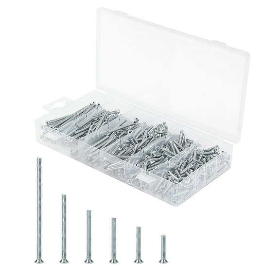 Mr. Pen- Machine Screw Assortment Kit, 370 Pcs, 6-32 Flat Head Phillips Machine Screws, Assorted Screws