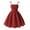 -B-Red99, variant on FINALGANG Girl Versatile Dresses Solid Color Off The Shoulder Strap Dress Ruffled Hem Bow Sundress For 8-12 Years Leisure Breathable Comfort Wear