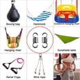 thumbnail image 4 of Capacidad de 500 kg, 4,25 pulgadas, silla de hamaca con resorte resistente, resortes para columpio de porche, gancho para colgar, resorte de extensión para hamaca, saco de boxeo, silla colgante, gimnasio, columpio para patio Rojo Verde, 4 of 5