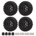 thumbnail image 1 of 4 neumáticos RC de goma y plástico de 55,5 mm y 1 pulgada, color negro, accesorios para coche RC 1/24 Axial SCX24, 1 of 14