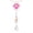 Pink#253, variant on Pet Paw Prism Sun Catcher Wind Chime – Clear Crystal Sphere with Pink Cat & Blue Dog Paw Pendants, Light-Refraction Rainbow Decor for Windows, Porches & Gardens