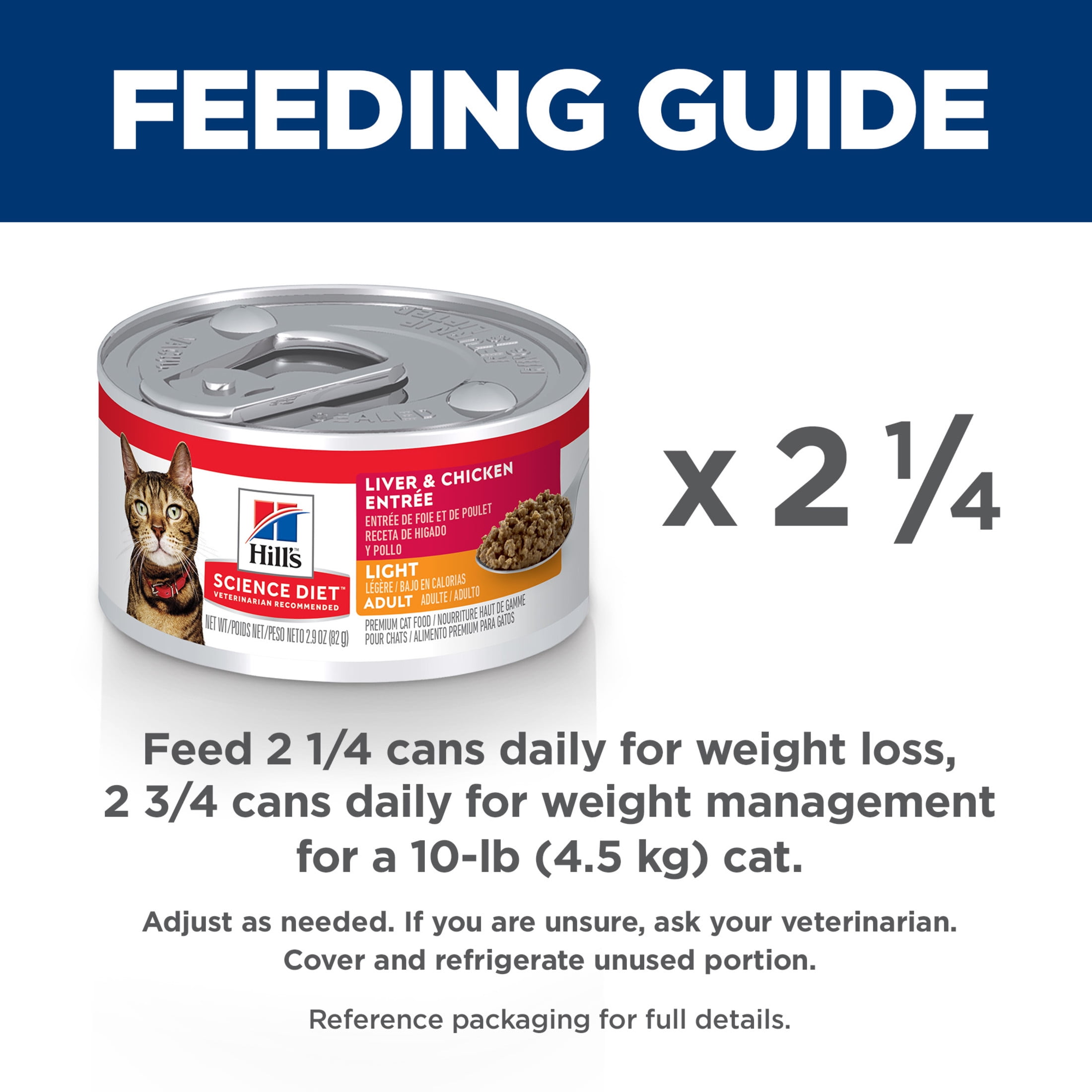 Hill's Science Diet Light Liver & Chicken Wet Cat Food, 2.9oz Can 24pk