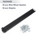 thumbnail image 4 of Ofertas Únicas 36 piezas de radios universales para bicicletas 13G, radios de rueda de bicicleta con tuerca de 45 acero negro-257mm, 4 of 7