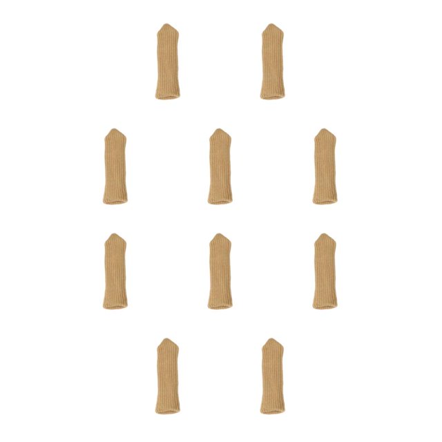 Yuarrent 32 unids/set de almohadillas para muebles que evitan resbalones y pisos de madera dura, baldosas, almohadillas para muebles de fieltro Caqui 3*11cm 10Conjunto