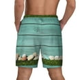 thumbnail image 4 of Uemuo Wood Grain Pattern Mens Swim Trunks Quick Dry Board Shorts with Mesh Lining, Stretch Beach Shorts Quick Dry No-Chafing Board Shorts-X-Large, 4 of 9