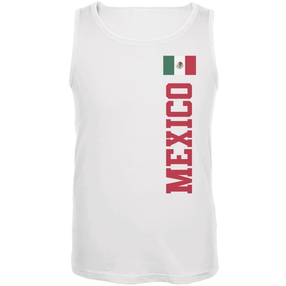 World Cup Mexico White Adult Tank Top - 2X-Large