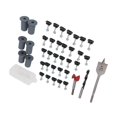 thumbnail image 1 of Cable Routing Kit, Multifunction Cable Management System Wall Grommets Accessories for Cables Pass Through Mounting Kit High Sealing Cable Clips for Home Wiring Industrial Use, 1 of 7