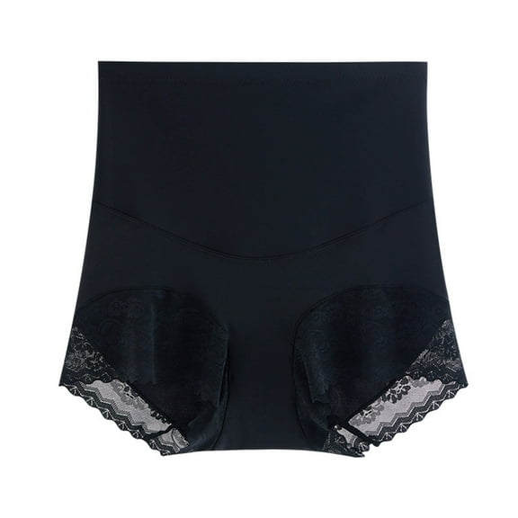 Tao Tao Tummy Control Shapewear Panties For Women High Waisted Shaping Underwear Lace Body Shaper Girdle Womens Thin Underpants Black 2XL