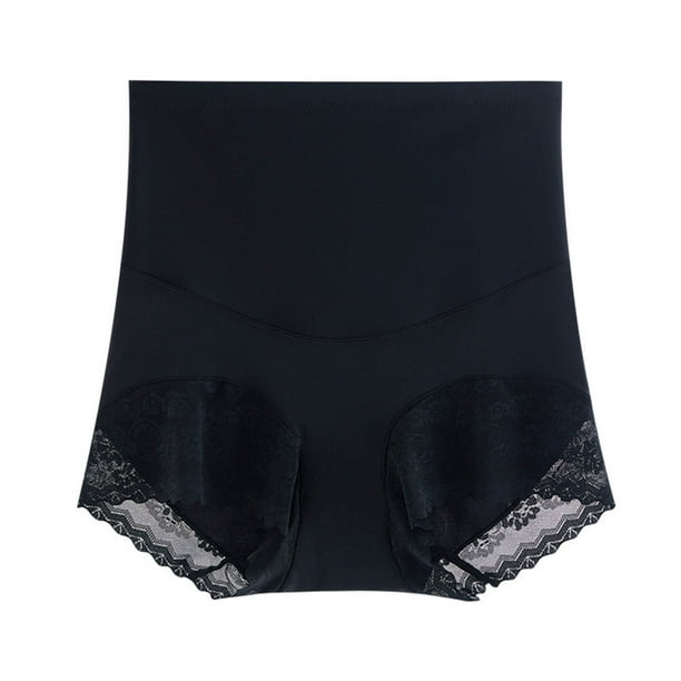 Fajas moldeadoras de cintura alta para mujer, con estampado fino, para realzar glúteos, de seda, de nailon