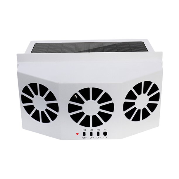 Ventilador de Circulación de Aire Hugtrwg 3 Cabezas Ventilación Automática 2.4V Blanco