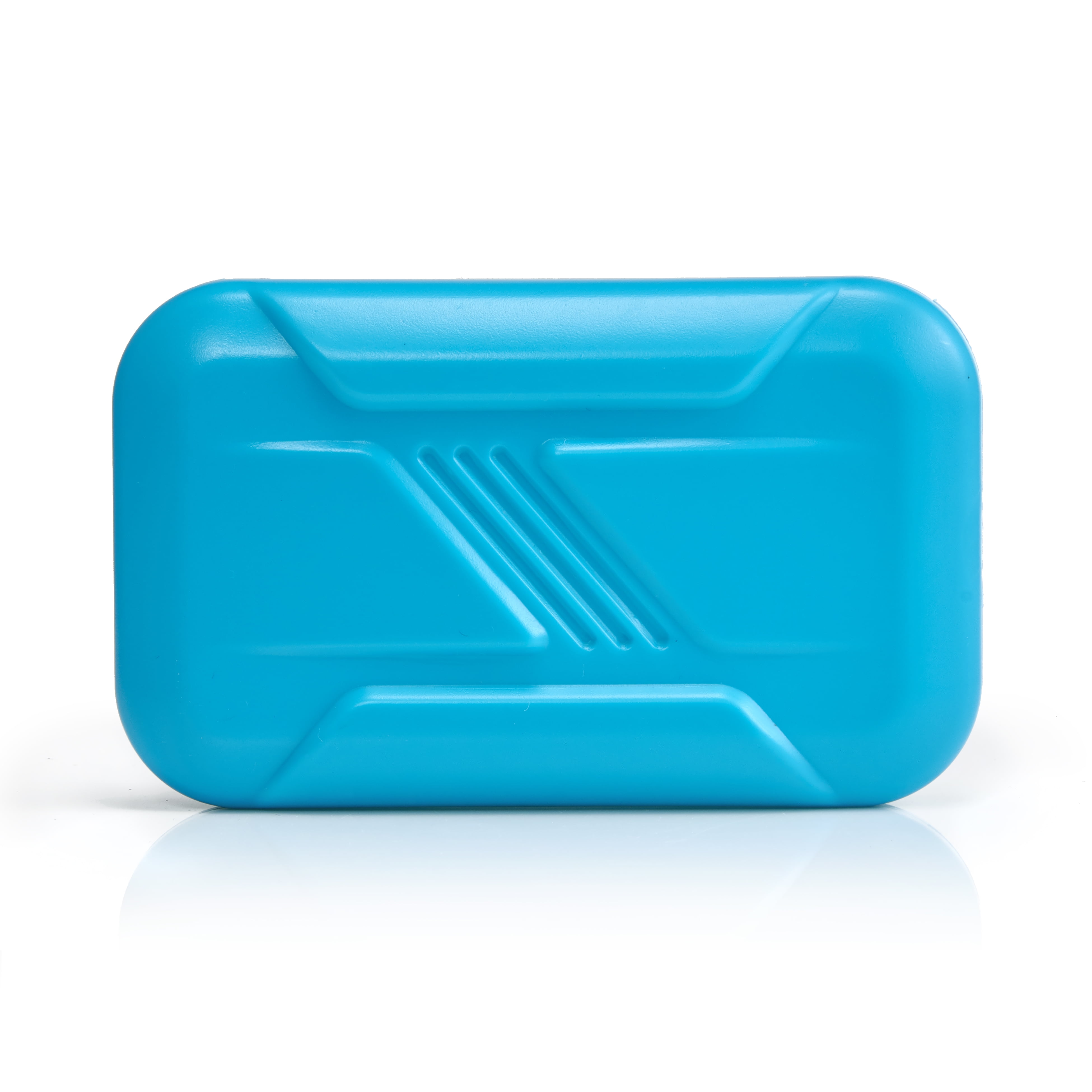Your Zone Kids Reusable Slim Ice Pack for Food Storage, Lunch Box Ice Pack, Lightweight, Neon Aqua