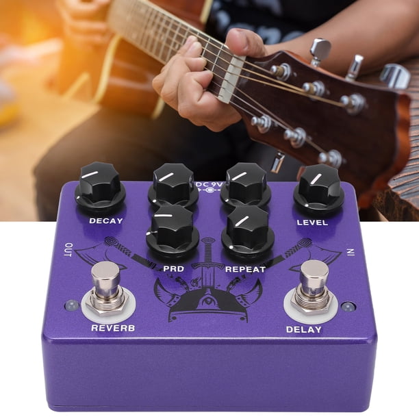 Pedal de efectos de guitarra CP-80 Pedal multiefectos Procesador profesional Seis botones de control para guitarra eléctrica Bajo Púrpura 150 mA ANGGREK Otros