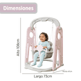 thumbnail image 2 of PLAYOUT KIDS | Columpio Infantil para Bebé Diseño Ergonómico con Barra de Seguridad Color Rosa 1.08m, 2 of 4