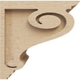 thumbnail image 3 of 7"W x 7"D x 7"H Wide Scroll Rough Cedar Woodgrain TimberThane Corbel, Primed Tan, 3 of 6