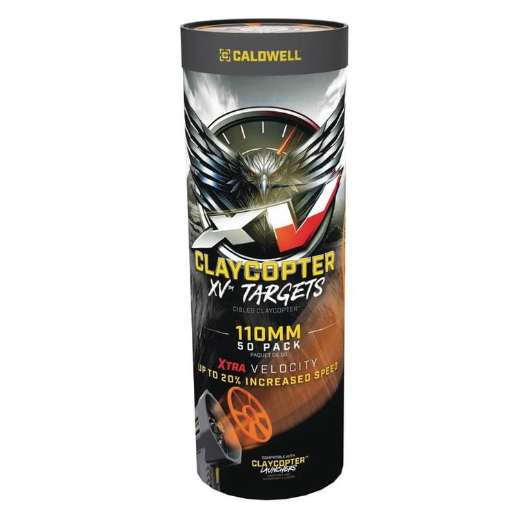 Caldwell ClayCopter. Size XV 110mm. 50 Count Target. Throws up to