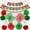 Christmas, variant on JXKIKOZE 26PCS 4th of July Party Decorations Set  with Paper Fans, Flower Pom Poms and Hanging Swirls, Red White and Blue Independence Day Decor for Memorial Day, US 250th Anniversary
