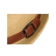 thumbnail image 4 of Simplicity Panama Style Fedora Straw Sun Hat with Leather Belt,Khaki SM, 4 of 4