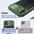 thumbnail image 4 of Phone Case for Samsung Galaxy A04e with Tempered Glass Screen Protector Cover and Camera Cover Slide 360 Full Body Protection Slim Clear Bumper Cell Accessories AO4e A 04e Women Men Green, 4 of 6