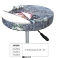 thumbnail image 2 of Goofa Watercolor Winter Landscape For Christmas Printed Stool Covers Round, Waterproof Round Bar Stool Covers Anti-Slip Round Bar Stool Seat Cover with Elastic Bands Durable -13 inch, 2 of 7