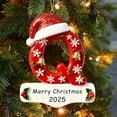 thumbnail image 6 of Personalized Initial Christmas Ornaments 2025 Custom Ornaments with Name, Personalized A-Z 26 Letter Ornament, 3D Acrylic Name Ornament for Christmas Tree, Xmas Gifts for Family Kids Friends Q, 6 of 10