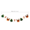 thumbnail image 3 of Felt Christmas Garland with LED Lights, Non-woven Santa Reindeer Tree Bunting Banner, Pre-strung Lighted Christmas Hanging Decor for Mantel Wall Fireplace Holiday Decoration, 3 of 7
