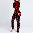 thumbnail image 2 of Womens Crew Neck Long Sleeve Bodysuit Comfortable Against The Skin Tops Sexy Body Suits Women Clothing Thermal Underwear Women Long Sleeve Pant Suit for Women One Shoulder Romper in The Ring Jumpsuit, 2 of 2