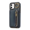 thumbnail image 7 of Allytechgroup Stylish iPhone 11 Wallet Case, Secure Phone Case for Apple iPhone 11, Multi-functional and Durable, Ring Holder Hand Wrist Stand Shockproof Case for Women Men, Blue, 7 of 7
