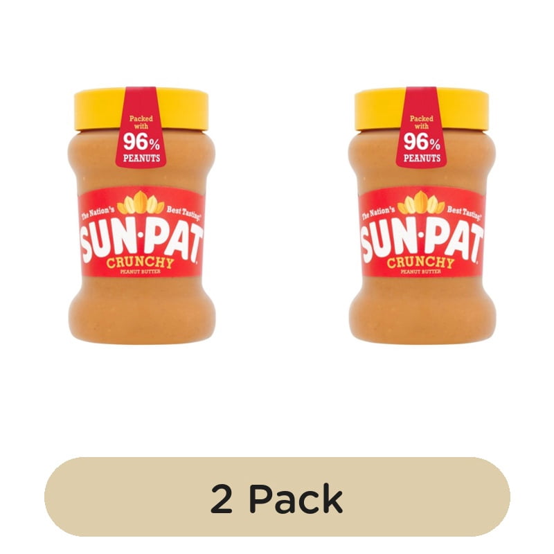 Sun-Pat Crunchy Peanut Butter 300g, British Import (Pack of 2)