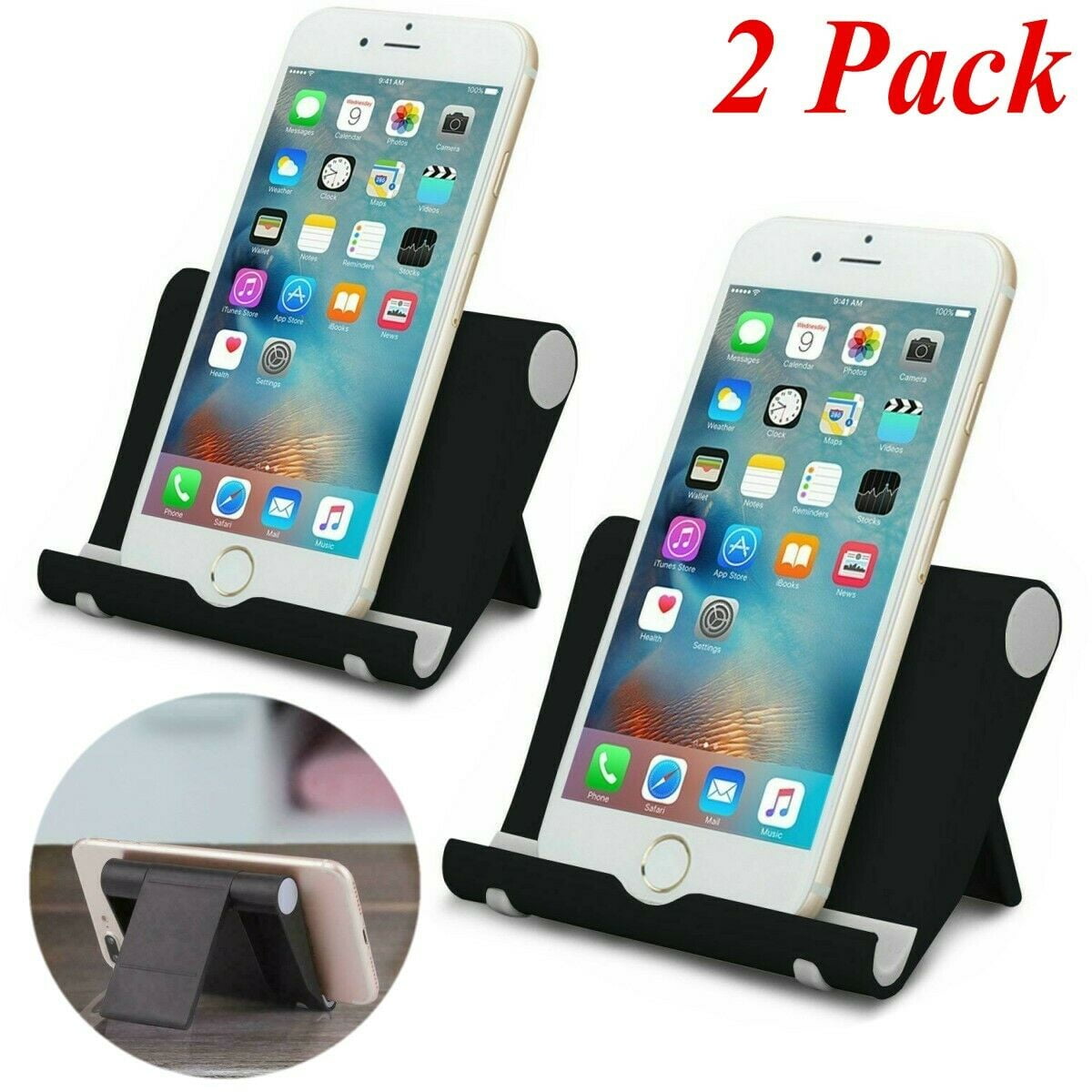 2X Universal Cell Phone Tablet Desktop Stand Desk Holder Mount Cradle