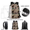 thumbnail image 3 of Jeiento Camo Hunting Duck Boys 17 Inch Kids Backpack Set of 5 Lightweight School Bag with Lunch Bag, Pencil Case and Bookmarks Breathable for 9-12 Years Old, 3 of 8