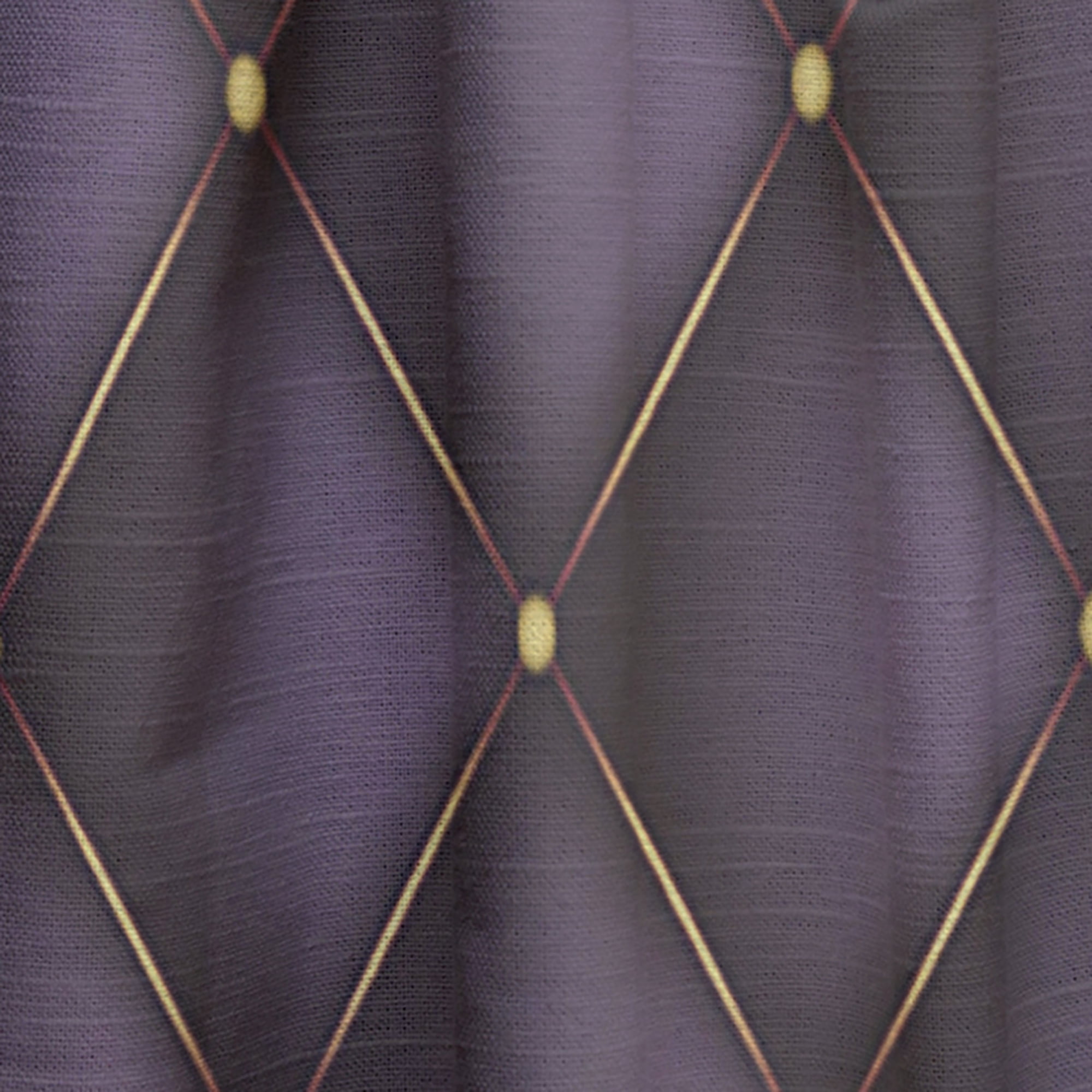 Designart 'Quilted Retro Pattern' Mid-Century Modern Curtain Panel