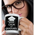 thumbnail image 2 of 3drose, Keep Calm and Graduate. Black., 11oz Mug, 2 of 6