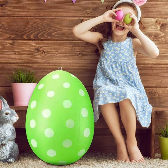 Huevos de Pascua Inflables de Plástico, Juguetes de Decoración Al Aire Libre para Niños, Huevos de Pascua Inflables, Huevos de Pascua Inflables, Huevos de Pascua Inflables, Huevos de Pascua Inflables